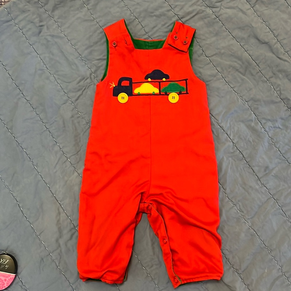 Bailey boys reversible outfit cars/Christmas